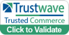 An image of a Trustwave badge that says "Trustwave. Trusted Commerce. Click to Validate."