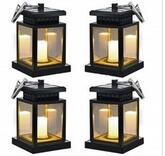 Led Hanging Solar Lights sulkily Waterproof Handing Solar Candle Lantern Hanging Decoration Garden Night Light