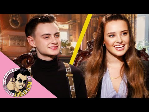 Katherine Langford & Jaeden Martell Interview for Knives Out