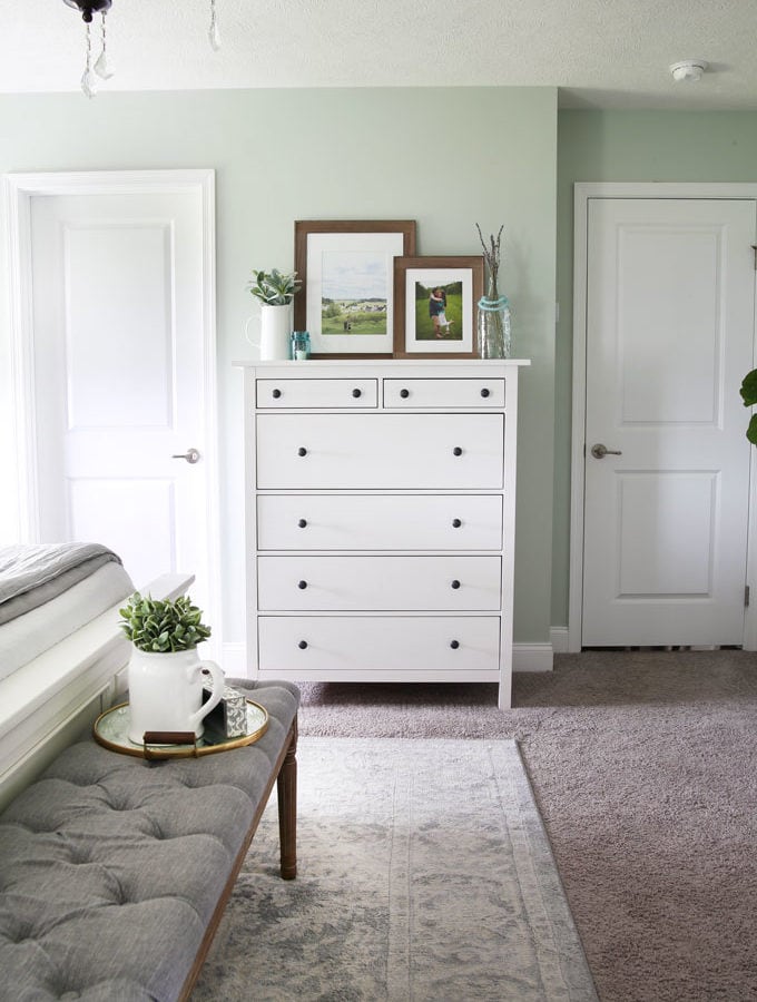IKEA HEMNES Dresser in a Master Bedroom