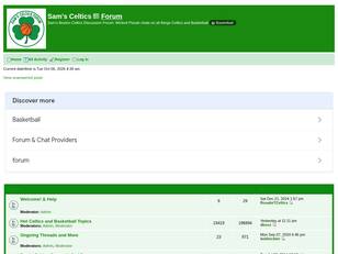 Sam's Celtics Discussion Forum