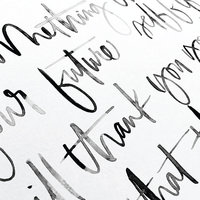 Brush Script Calligraphy