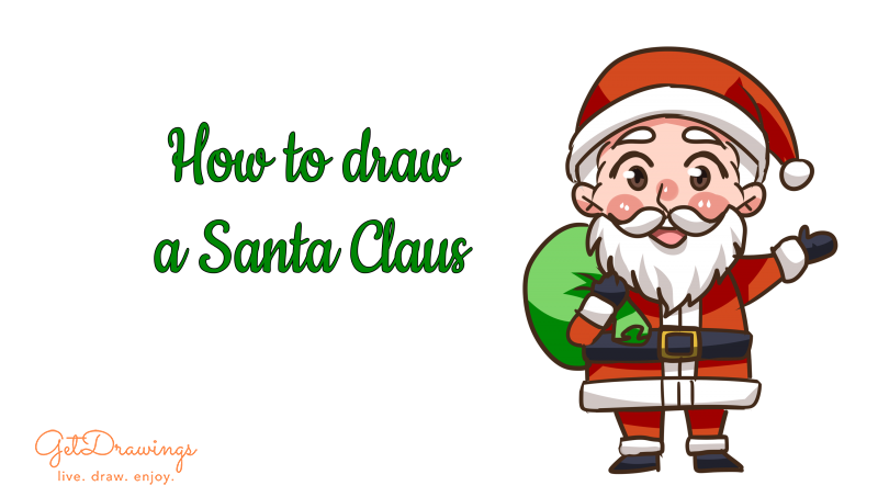 How to draw a Santa Claus
