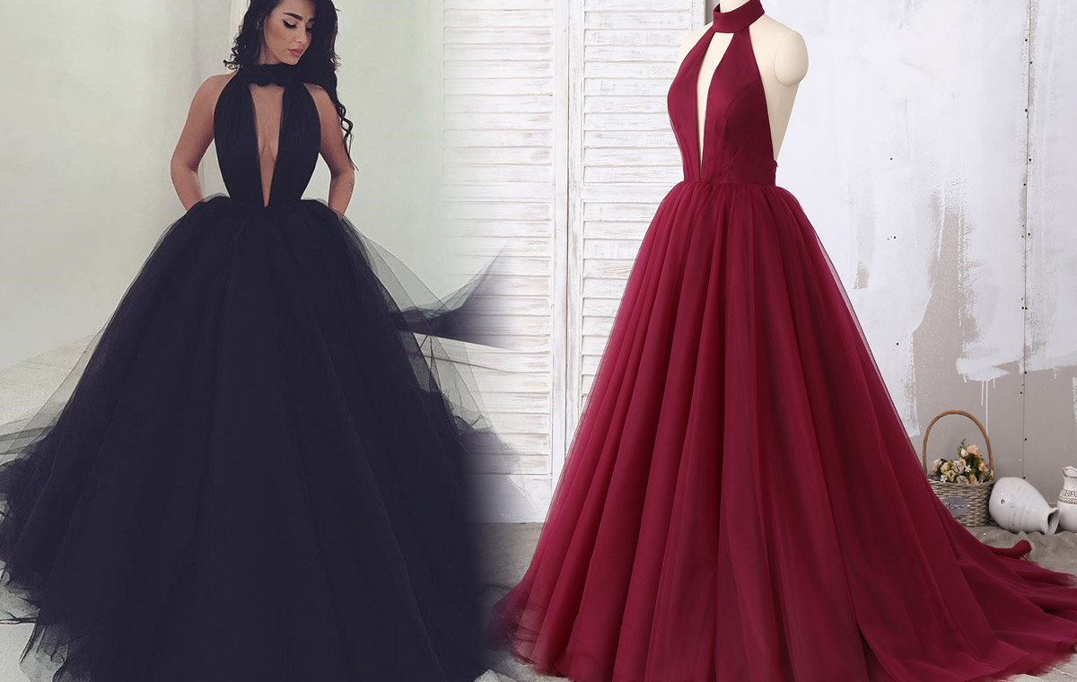 fancy designer evening prom dresses