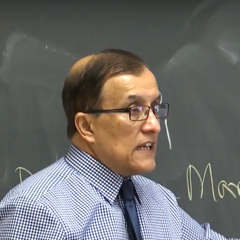 Professor Sahar Shafqat in the classroom