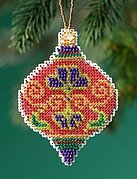 Crimson Cloisonne - Beaded Cross Stitch Kit