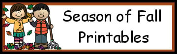 Season of Fall Printables