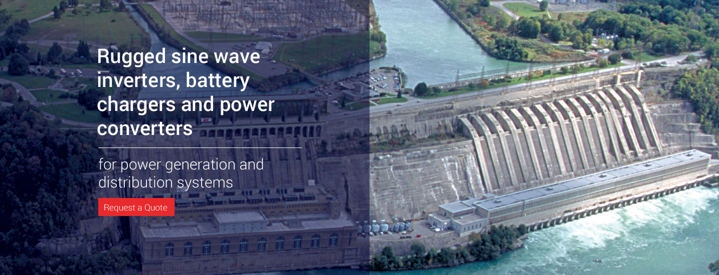 sine wave inverters, battery chargers and power converters for renewable power generation and distribution systems