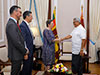 US and Japanese envoys called on President