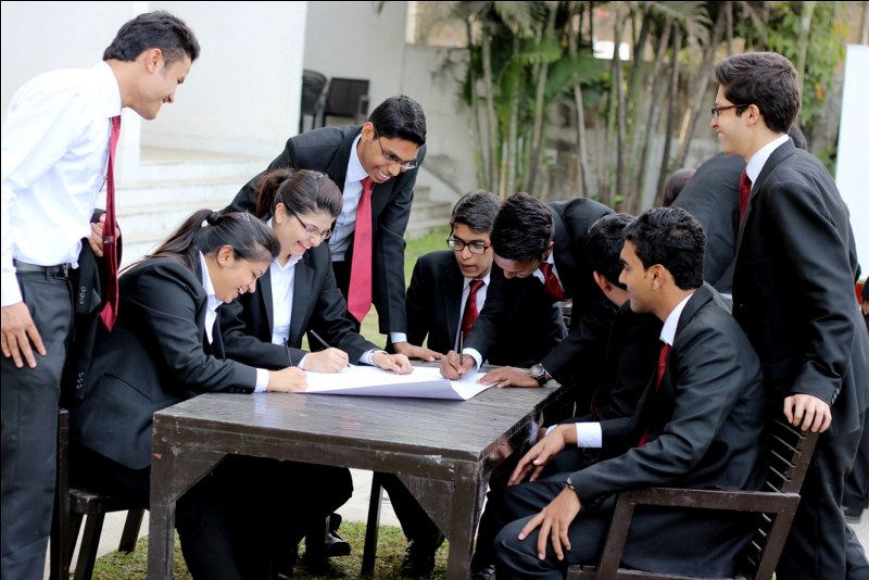 Students performing extra activity