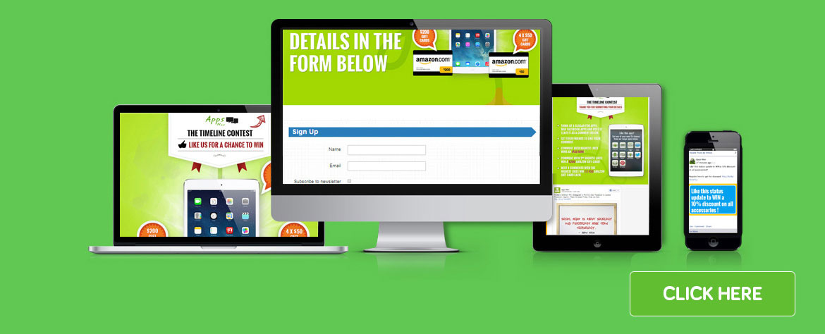 Run contests and promotionson Facebook and Mobile