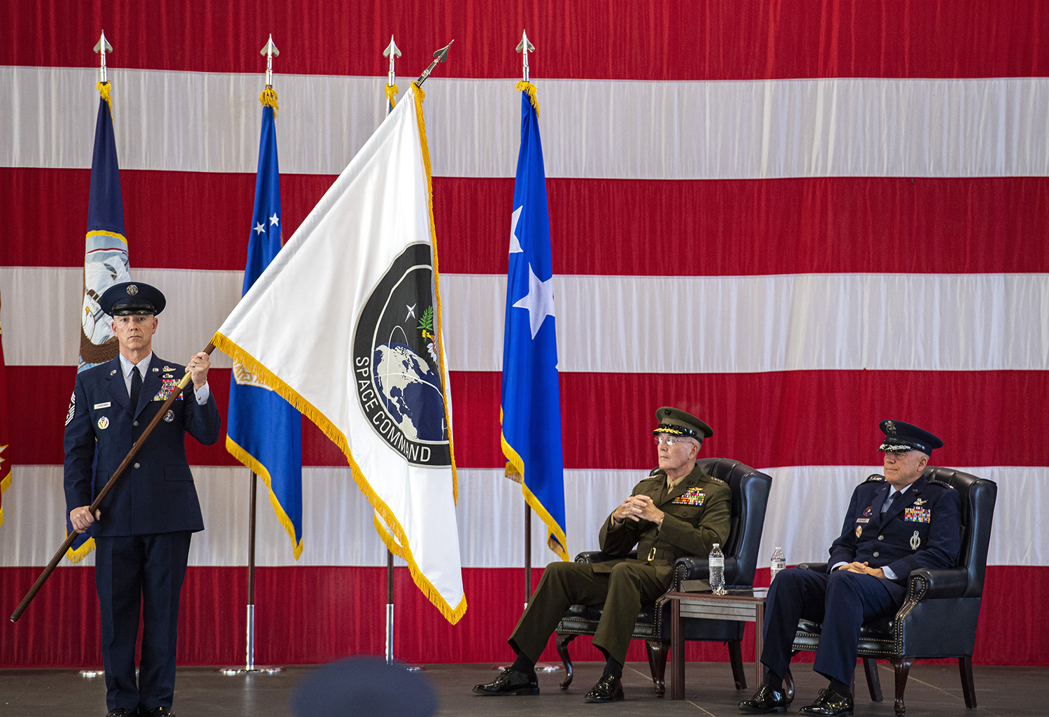 With innovation increasingly coming from the commercial space sector, the newly reestablished US Space Command is structuring itself to take advantage. (Christian Murdock/The Gazette via AP)
