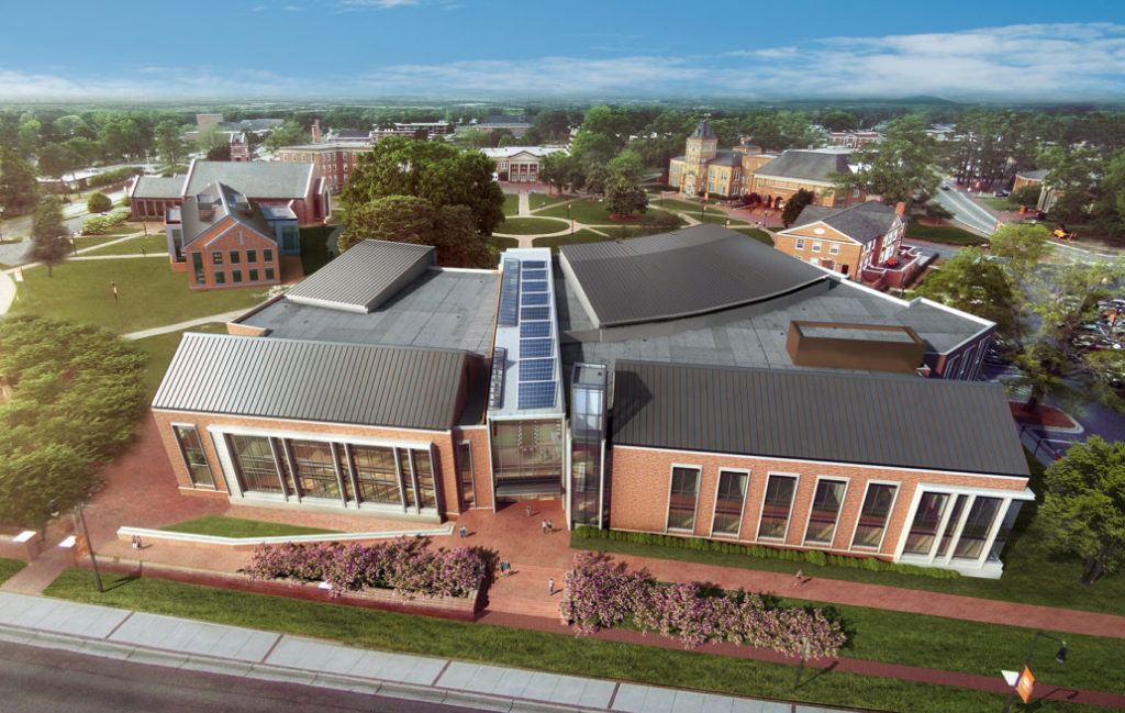 aerial view of campus
