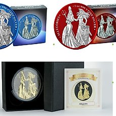 Ventes de monnaies (argent moderne .999)