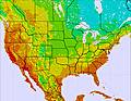 United States temperature map