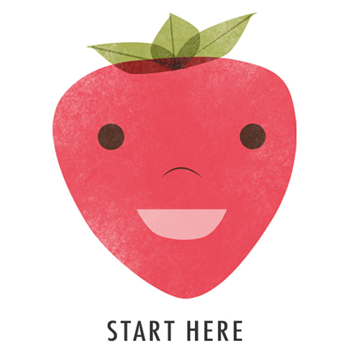 illustrated apple - start here