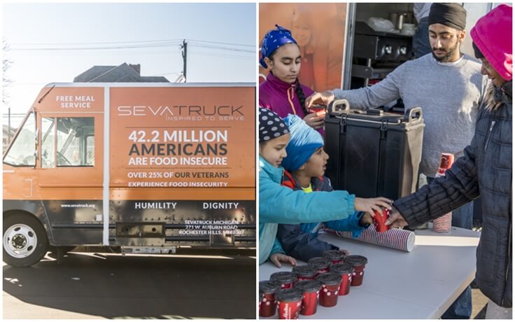 SevaTruck Washington DC, SevaTruck Michigan, Sikhs in USA, Indian American Sikhs