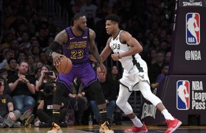 LeBron James and Giannis Antetokounmpo