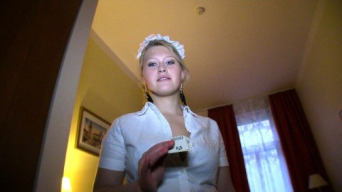 Public Agent - Hotel Maid Gets The Tip Of Stranger's Cock In Her Pussy Anna Hore
