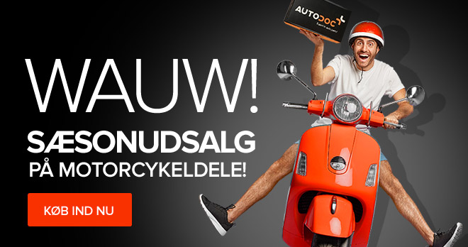 Wauw! S&aelig;sonudsalg p&aring; motorcykeldele!