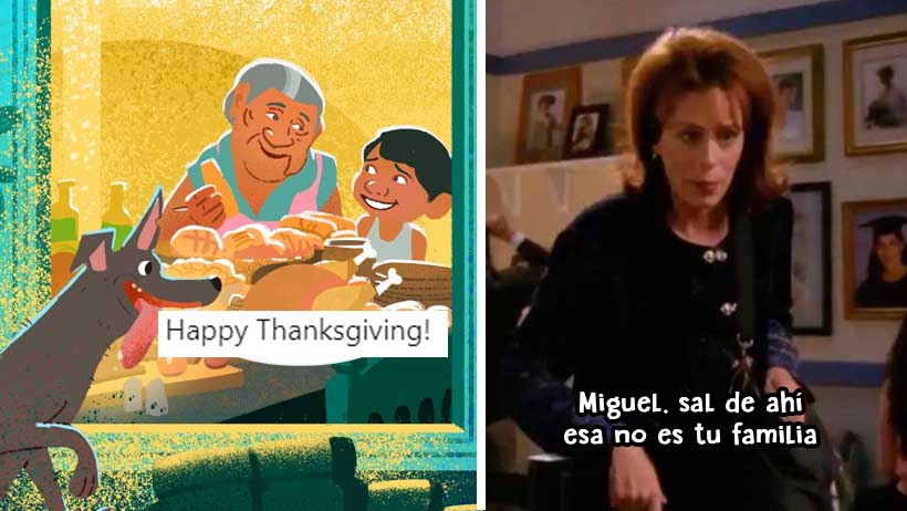 El ni&ntilde;o de Coco celebra Thanksgiving