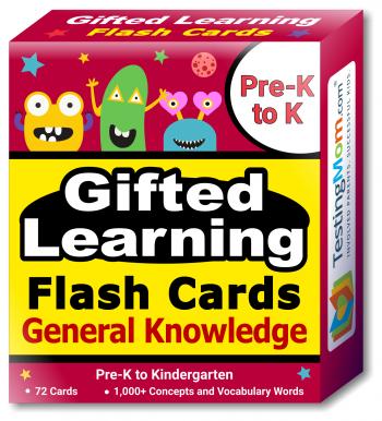 Gifted Learning General Knowledge Flash Cards pack (for Pre-K-Kindergarten)