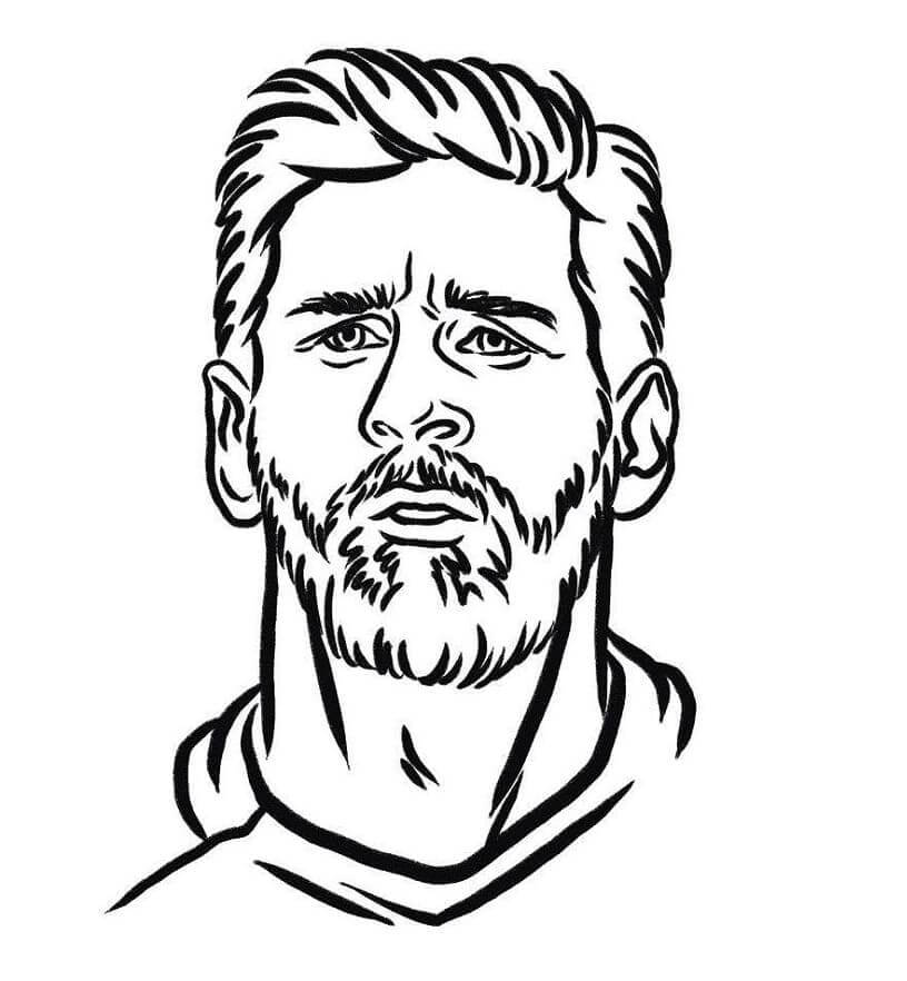 Coloriage Lionel Messi