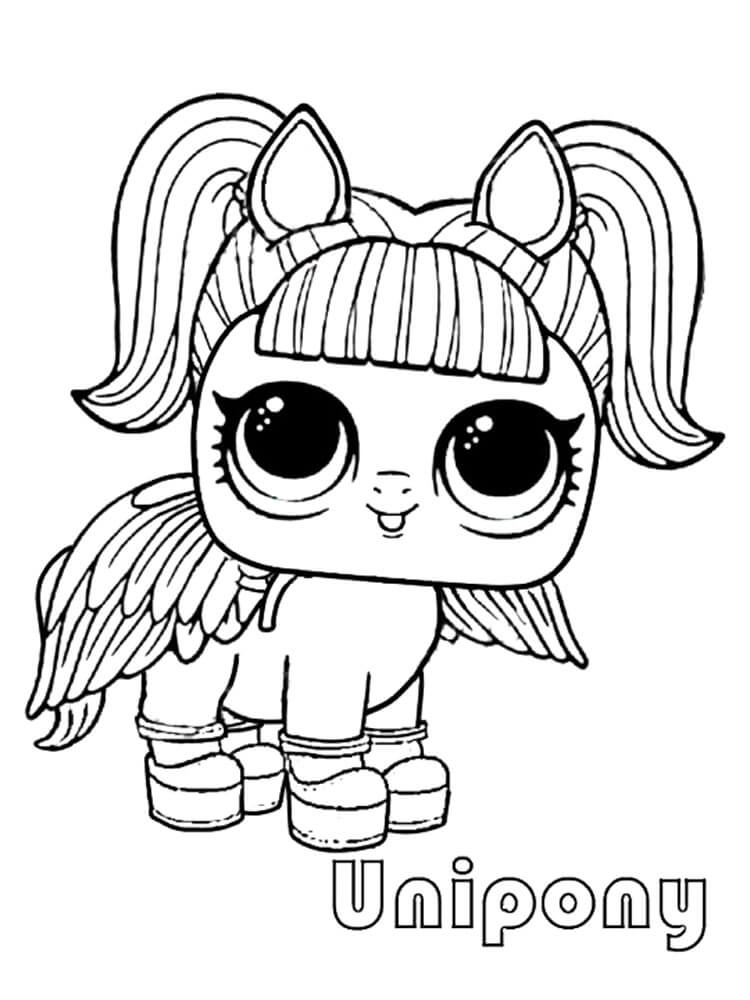 Coloriage Licorne