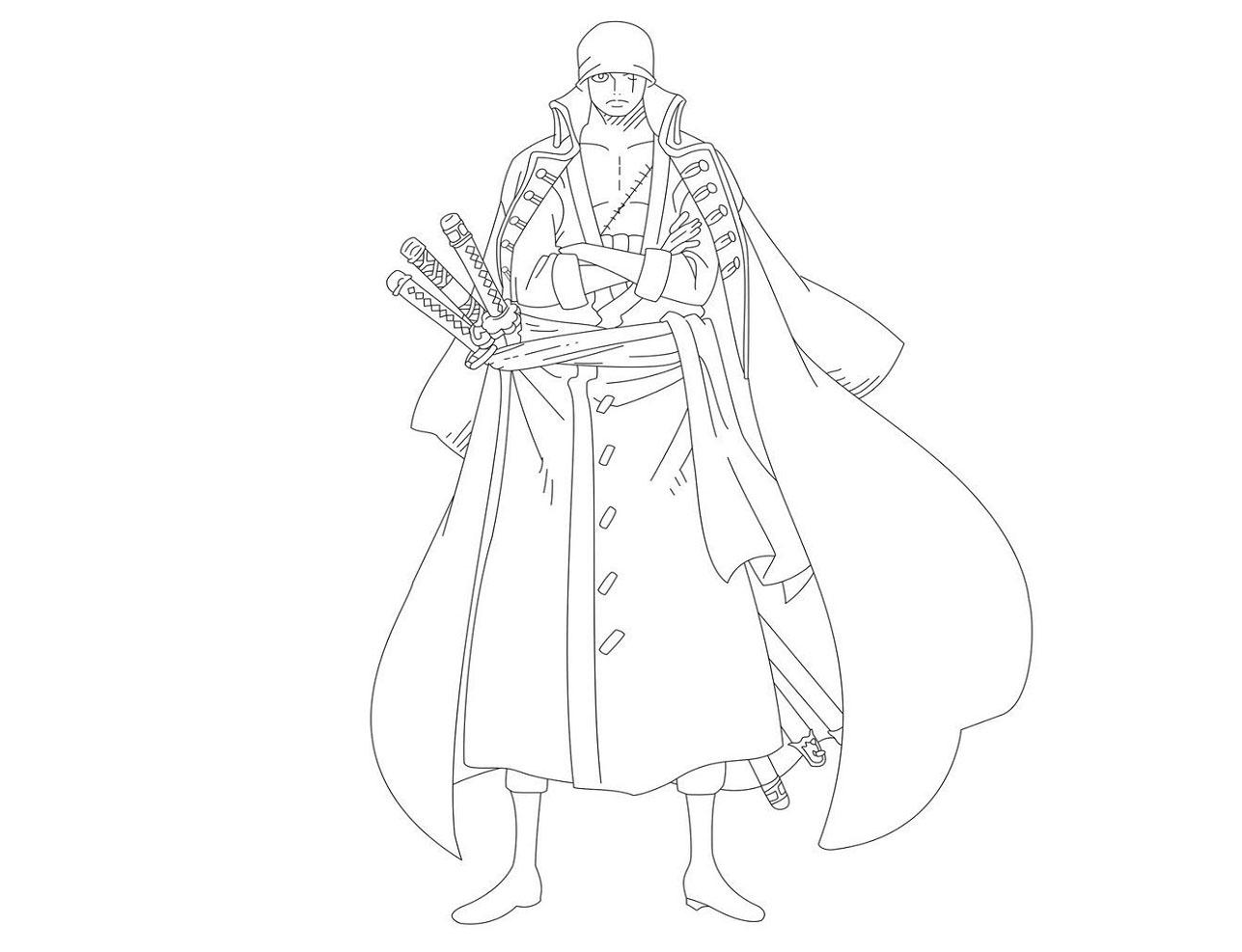 Coloriage Zoro