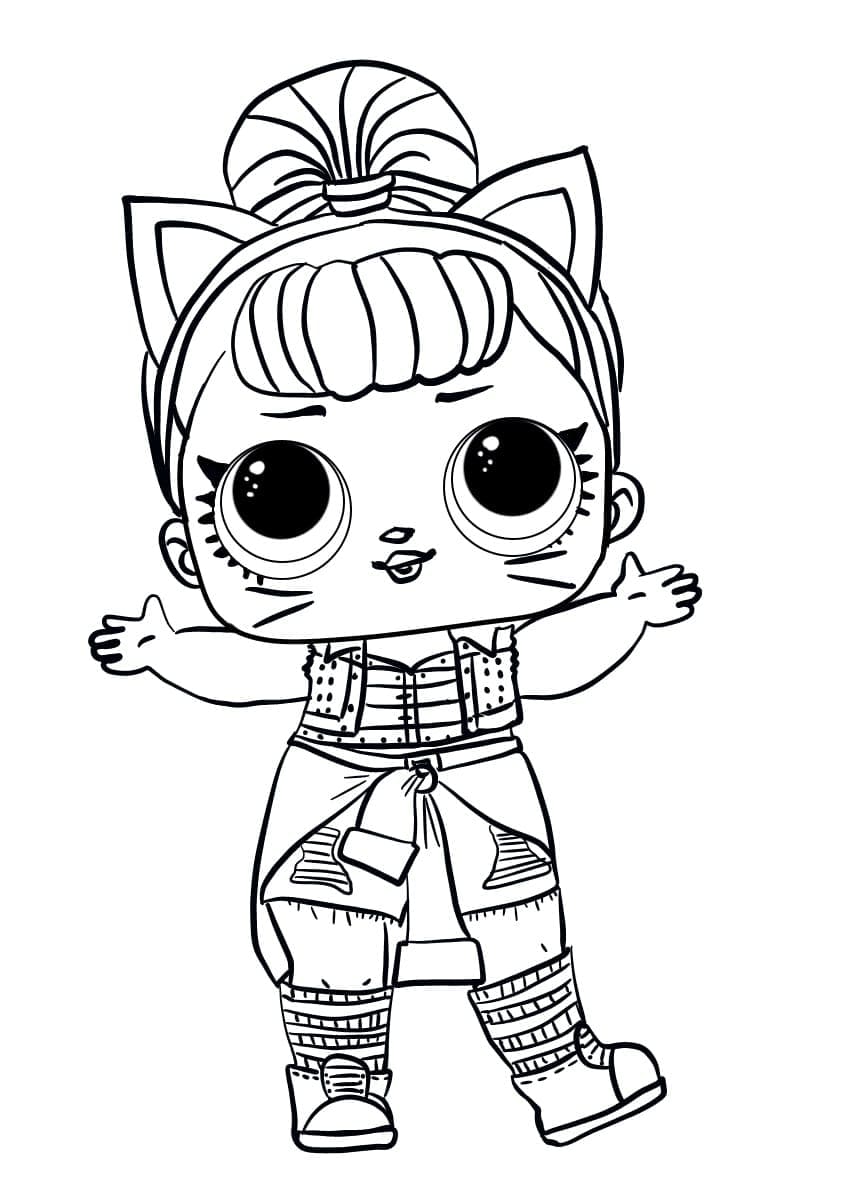 Coloriage Poupe&eacute; Lol