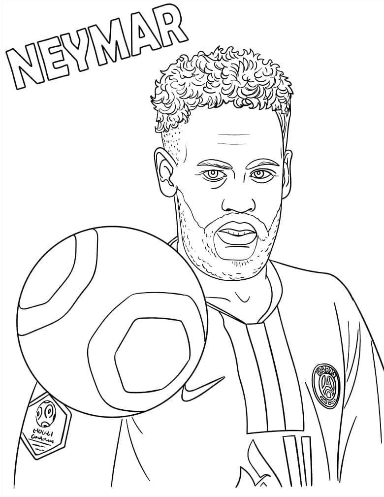 Coloriage Neymar