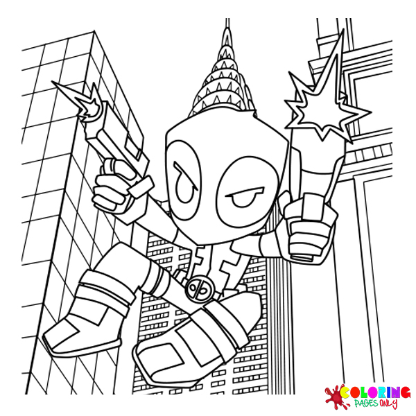 Deadpool Coloring Pages