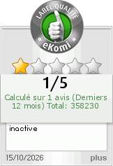 Avis consommateur: Produits de qualit&eacute; reçus sous 48 heures. Tr&egrave;s bon site. Je recommanderai sans h&eacute;siter.