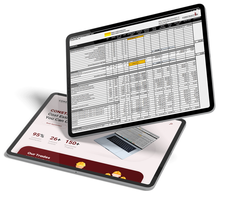 Construction estimating sample