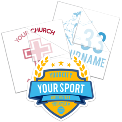 Sport and School Fundraiser Stickers and Decals