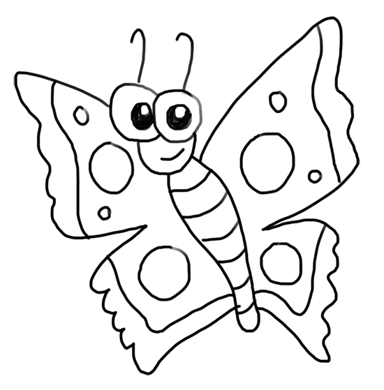 mariposa ojos grandes