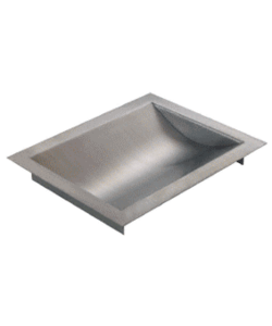 CRL CTDB16 Brushed Stainless Steel Standard Drop-In Deal Tray, 16" Wide X 10" Deep X 1-9/16" High