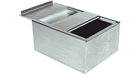 CRL ST1620 Brushed Stainless Sliding Deal Drawer and Pass-Thru Bin