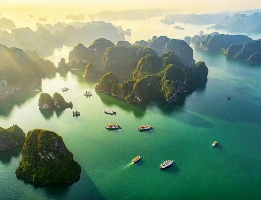 On a relaxed deluxe cruise, discover the spectacular splendor of Halong Bay.