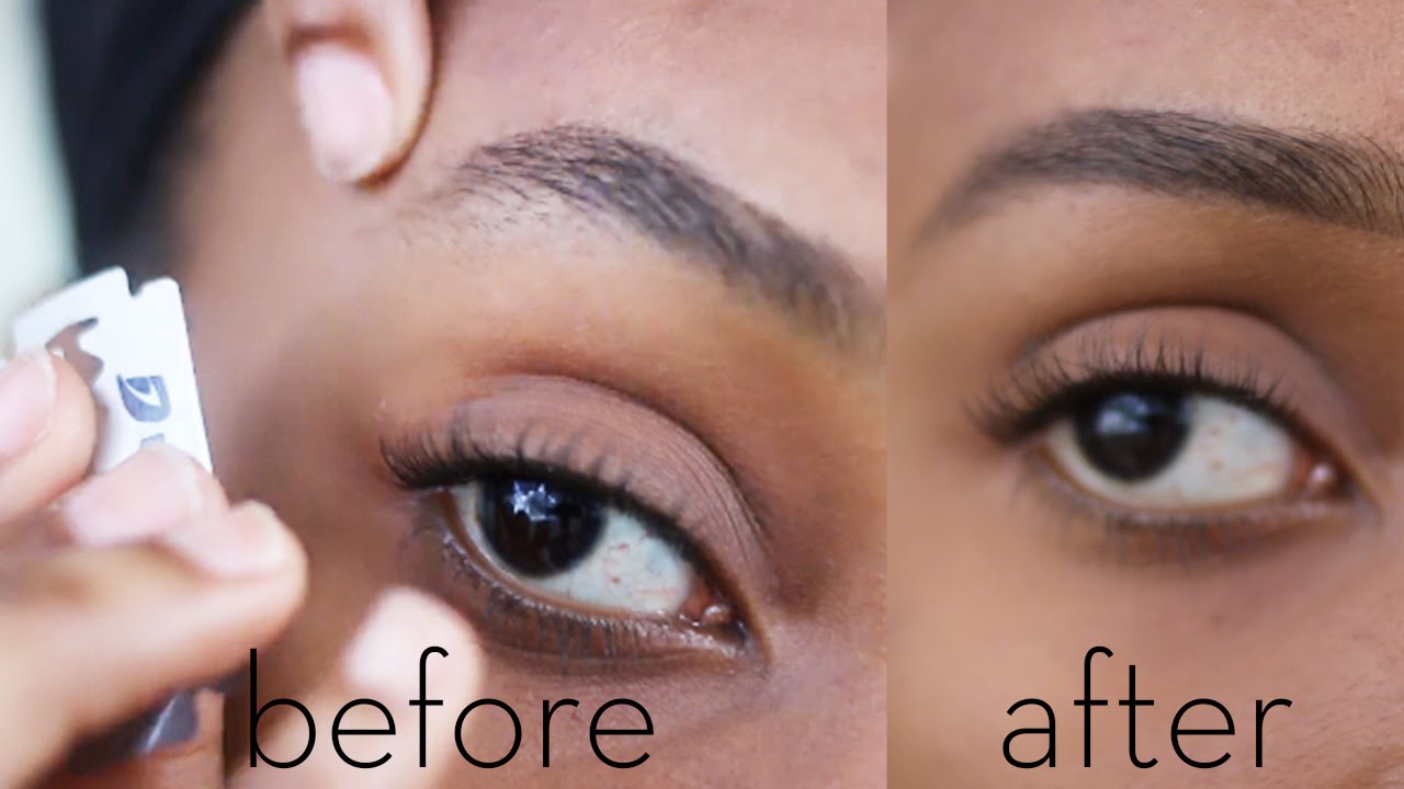 How To Shapen The Eyebrows Using Blade