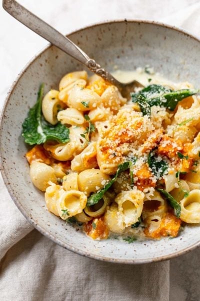 Creamy Pumpkin Pasta Parmesan