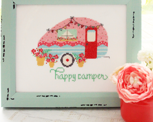 Camper Cross Stitch Pattern