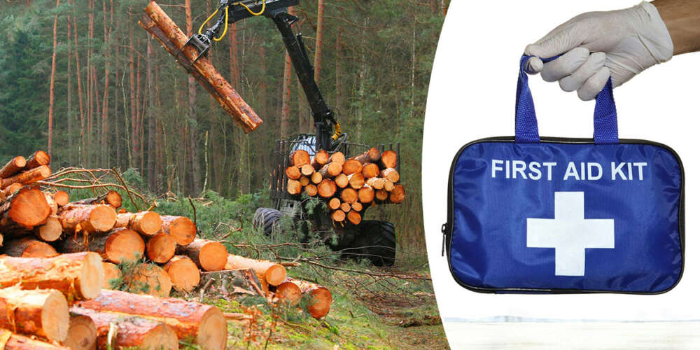 första hj&auml;lpen-kit skogsmaskin