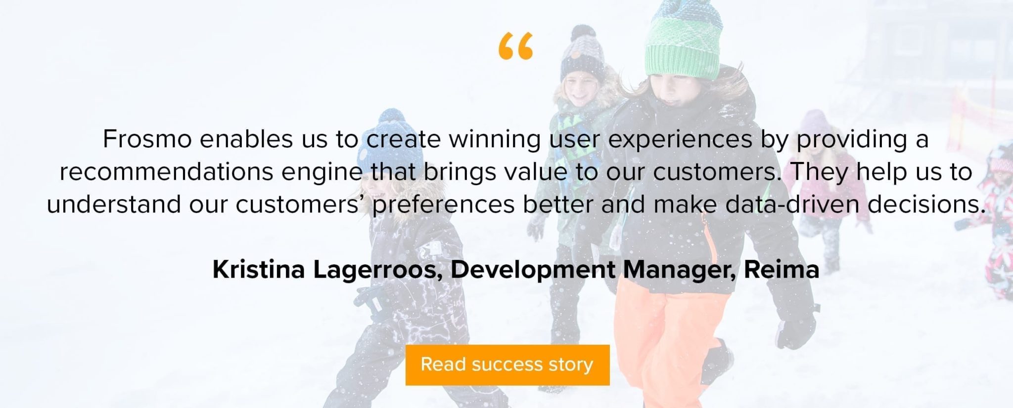 Reima creates superior customer experiences with SAP Hybris and Frosmo