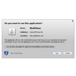 java voip settings