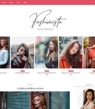 Fashionista Blogger Templates