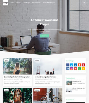 Vozga Blogger Templates