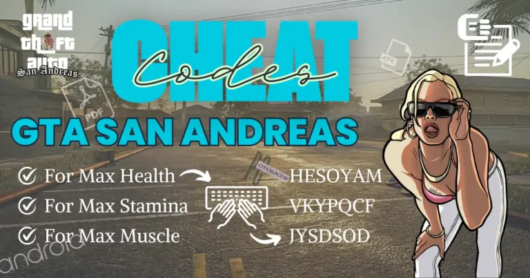 GTA San Andreas Cheats