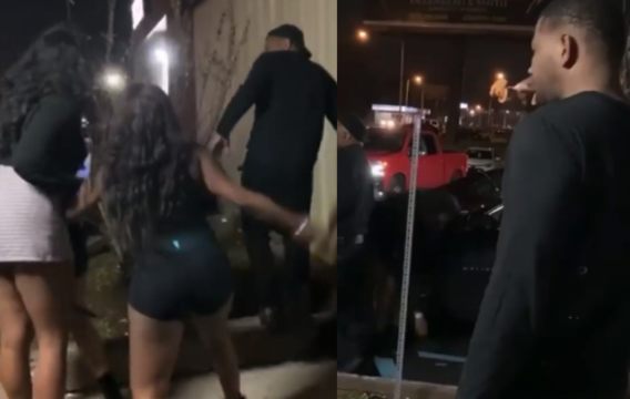 Dude Retaliates After Being Jumped By His Baby Mama & Friends! (Eats A Chicken Wing After)