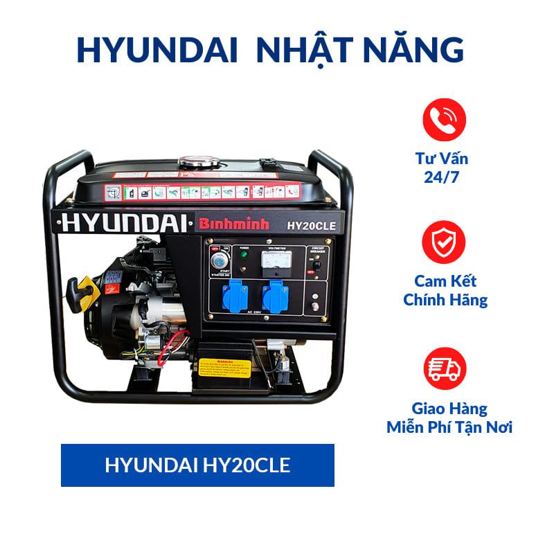 M&aacute;y Ph&aacute;t Điện 2KW Chạy Xăng - Hyundai HY20CLE